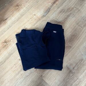 FIGS Navy Blue Scrub Set